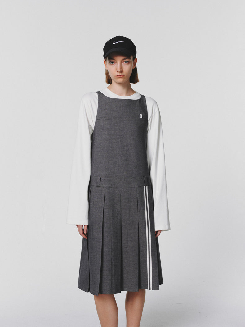 Pleats décontracté non à manche