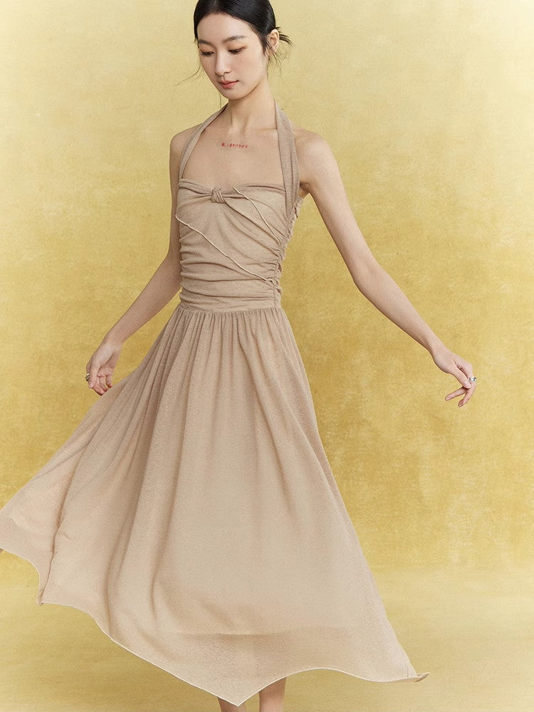 Knit Mesh Thin Sheer Damage Tops