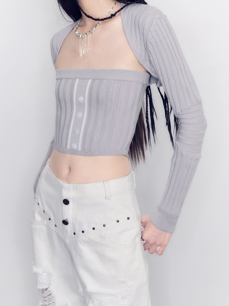 Strickjacke & Bare-Top & Rock Nichi CLOSY Setup