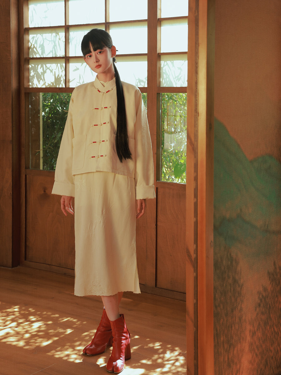 Stickerei MAO-Kriegen China Retro Jacke