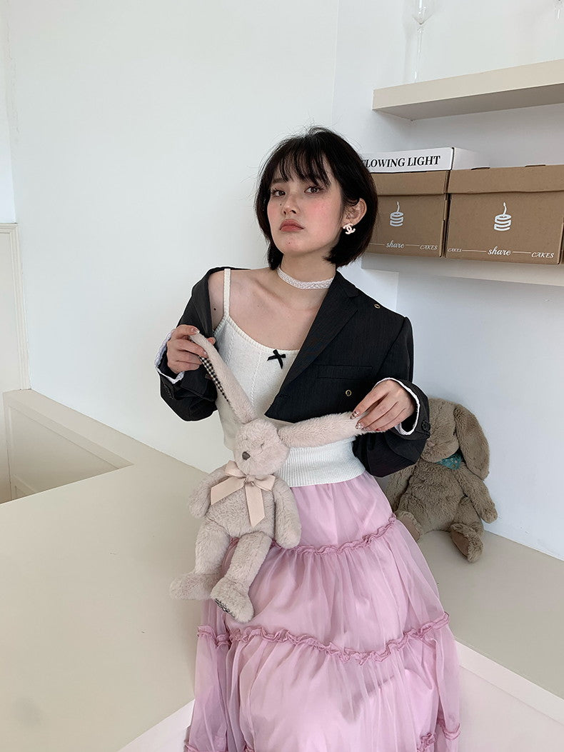 Simple Modern Plain Short-Jacket&Minis-Kirt