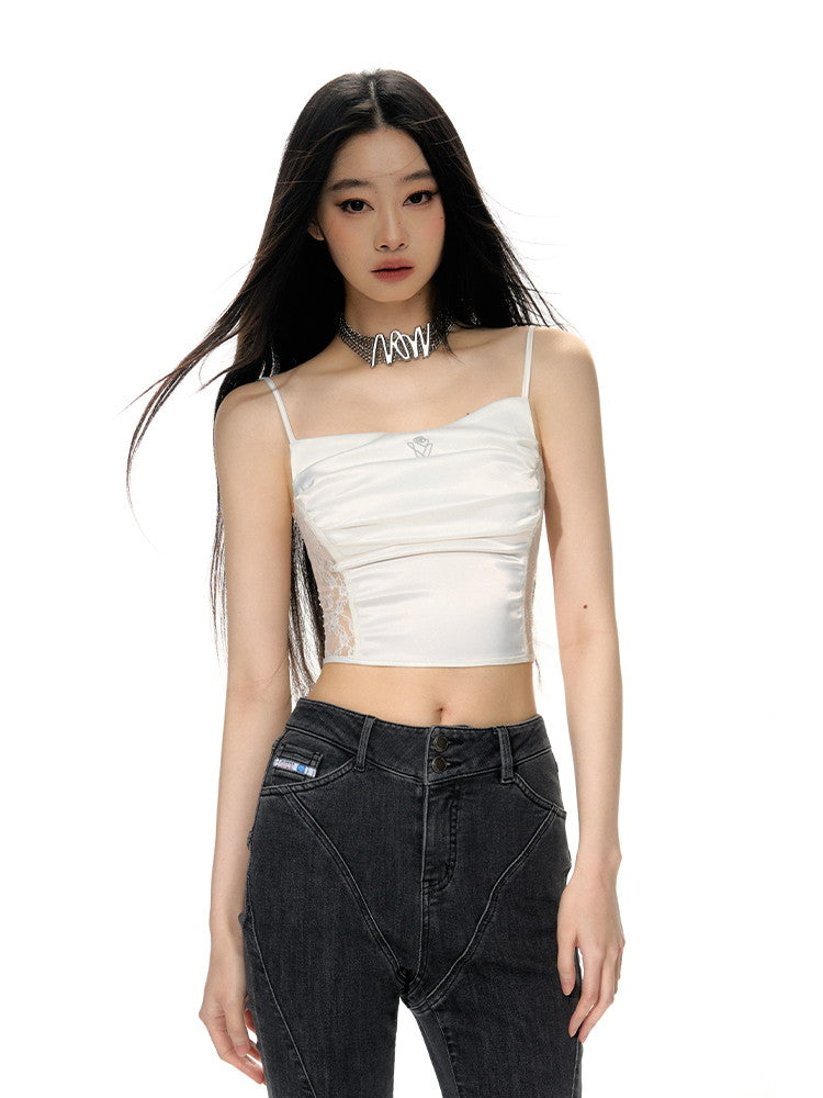 Camisole de nichi satin de sext à latéraux