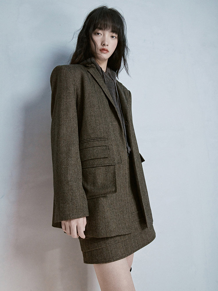 Oversize Natural Simple Retro Jacket