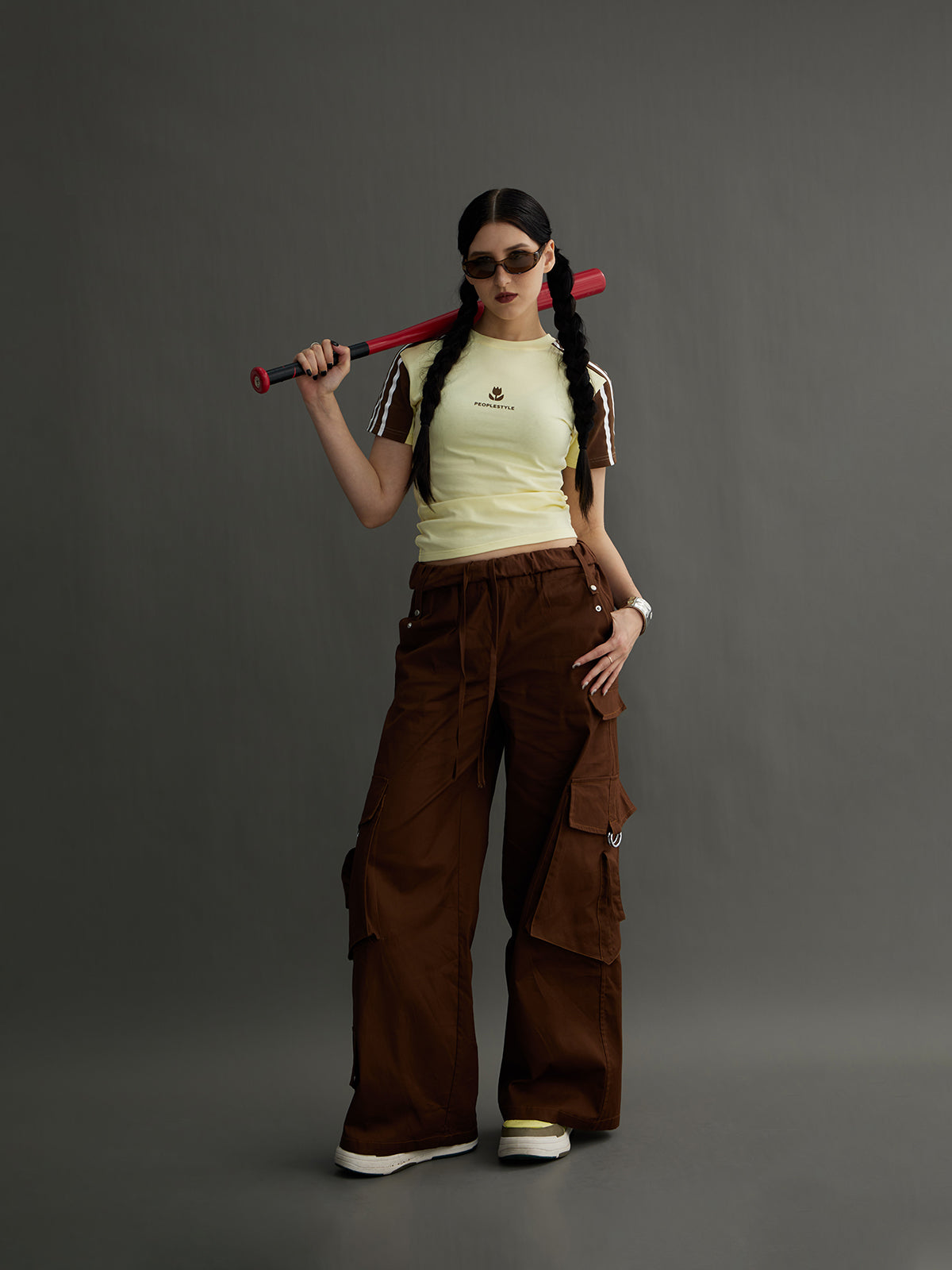 Side-Pocket Wide-Leg Casual Pants