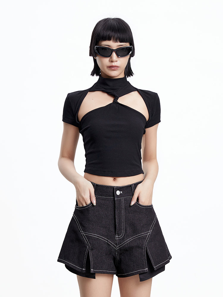 니치 프론트컷 크롭 세시 컷트수트