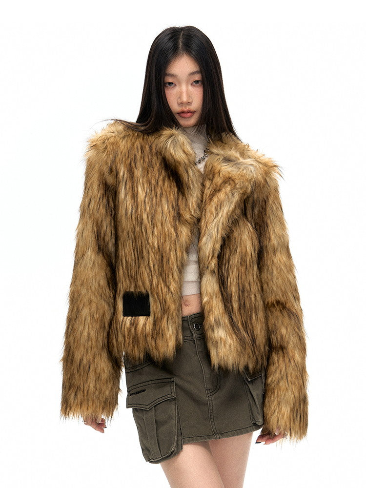 High-End Plain Fluffily Warm Winter Fur-Jacket – ARCANA ARCHIVE