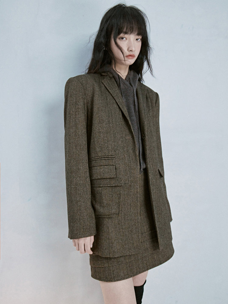Oversize Natural Simple Retro Jacket