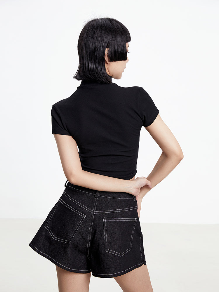 니치 프론트컷 크롭 세시 컷트수트