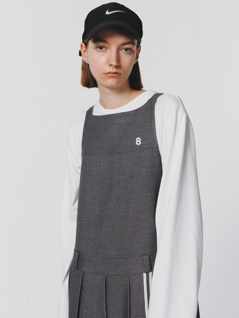 Pleats décontracté non à manche