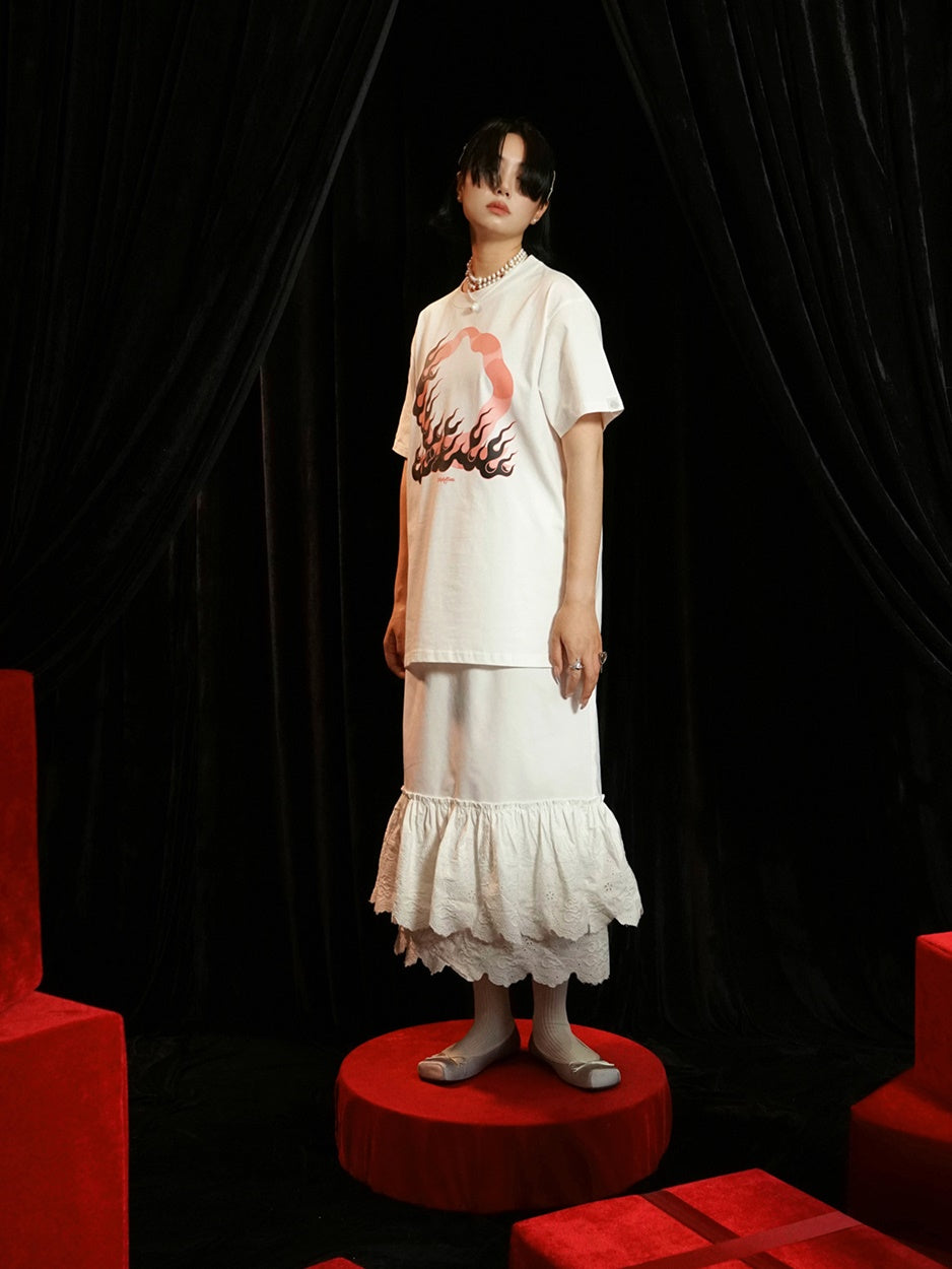 Ovresize Casual Print T-Shirt