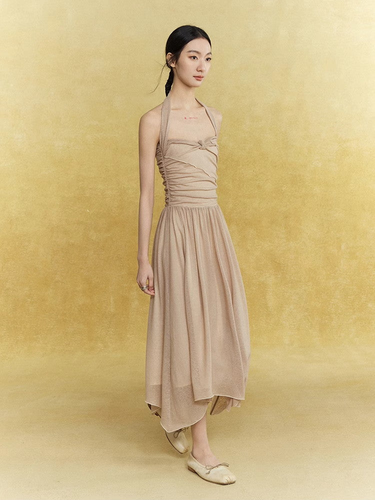 Knit Mesh Thin Sheer Damage Tops