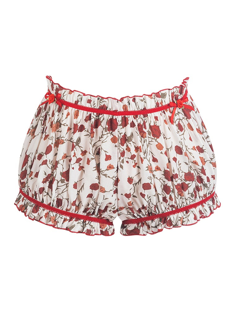 Colorfer niedlich girly Off-Shouder-Frillbluse & Kurzhähnen