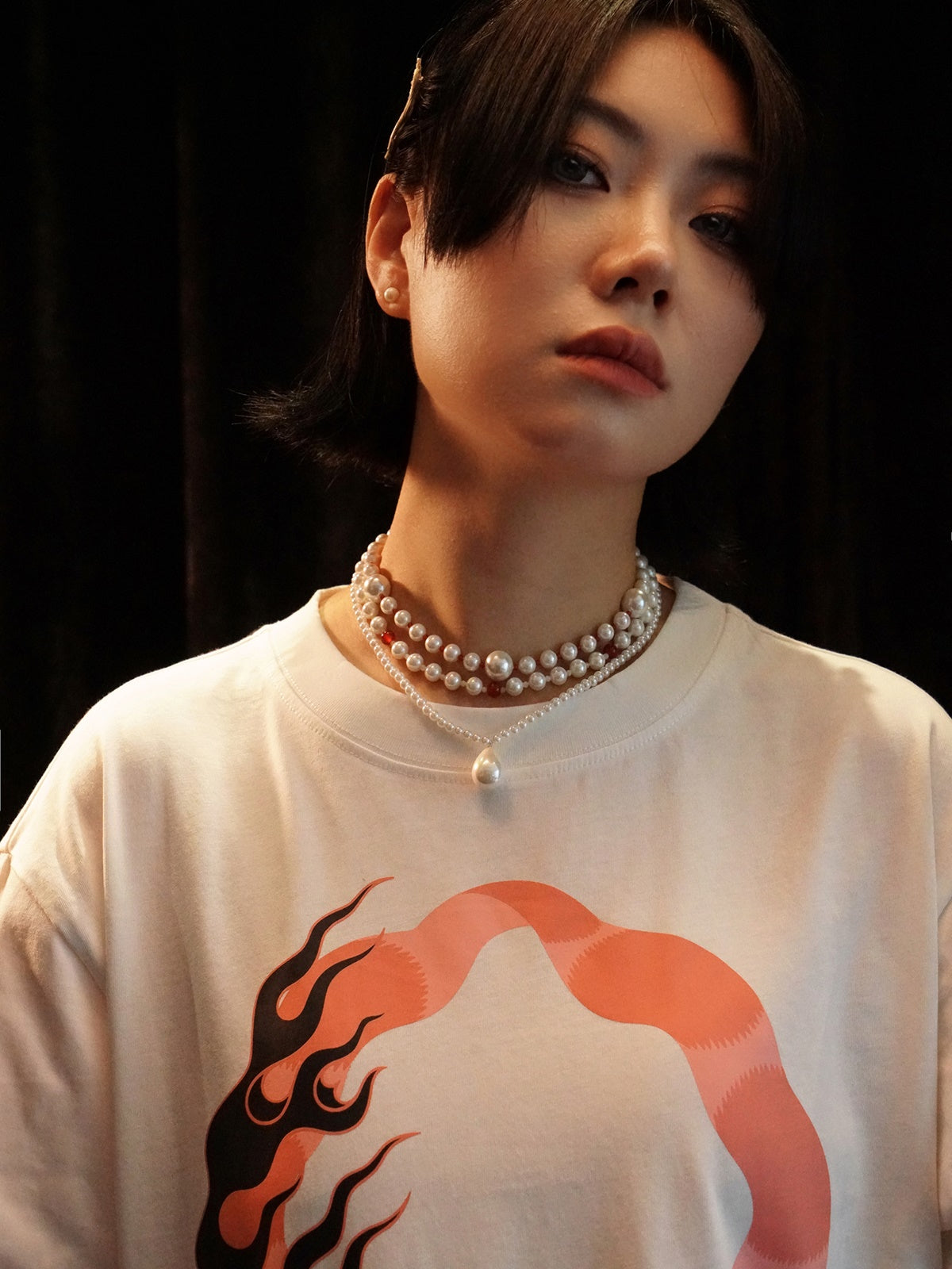 Ovresize Casual Print T-Shirt