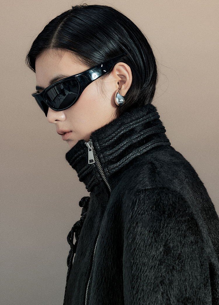 Nichi Rope Stand-Collar Wool High-End Jacket