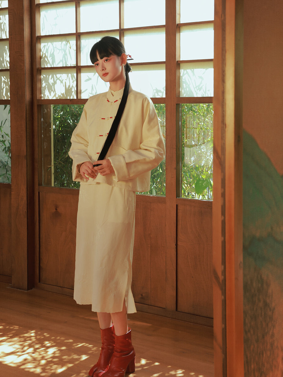 Stickerei MAO-Kriegen China Retro Jacke