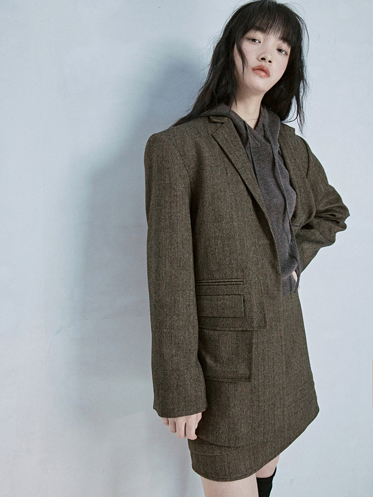 Oversize Natural Simple Retro Jacket