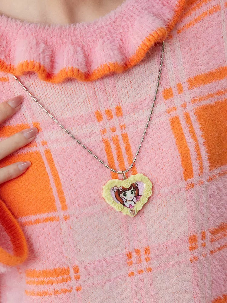 Love Collier de cadre photo en rose tridimensionnel
