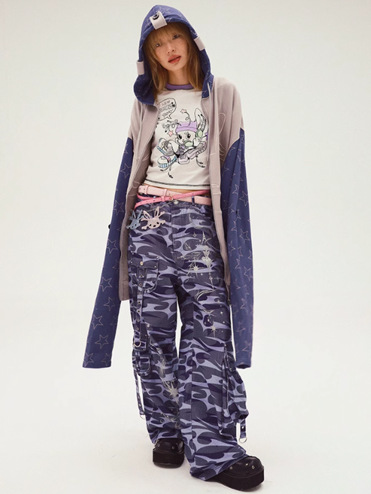 Star Hoodie Casual Fancy Character Parka