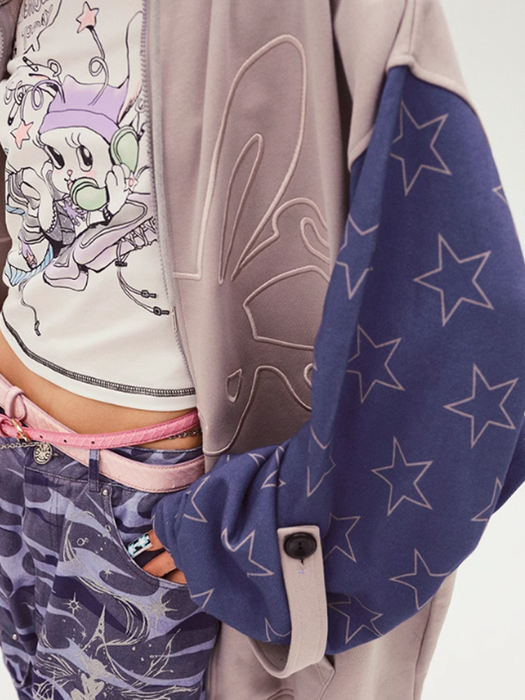 Star Hoodie Casual Fancy Character Parka