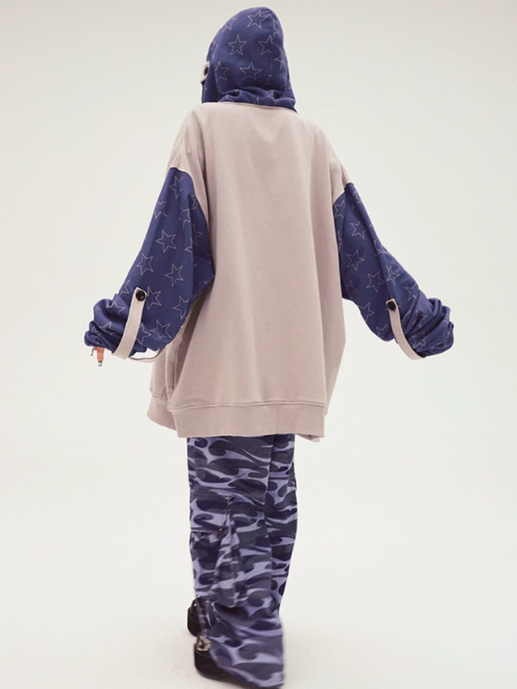Star Hoodie Casual Fancy Character Parka