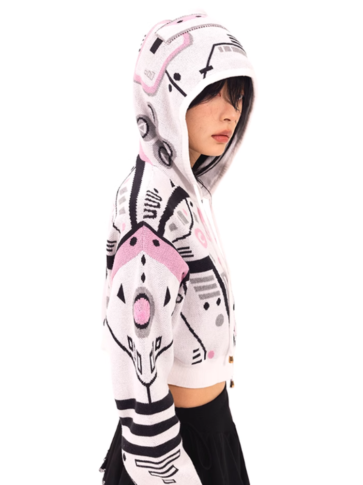 Hoodie Character Pop Universefancy Knit-Parka