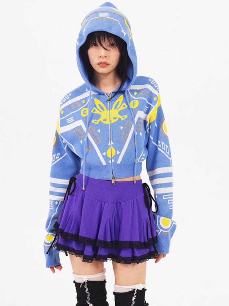 Hoodie Character Pop Universefancy Knit-Parka