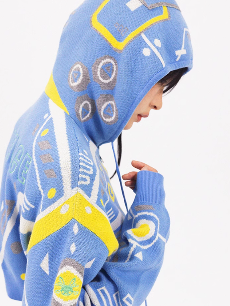 Hoodie Character Pop Universefancy Knit-Parka