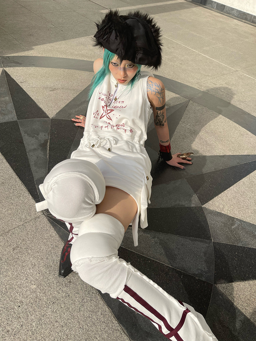 짧은 바지 까마귀 zip 드로 스트링 캐주얼 AII-in-one