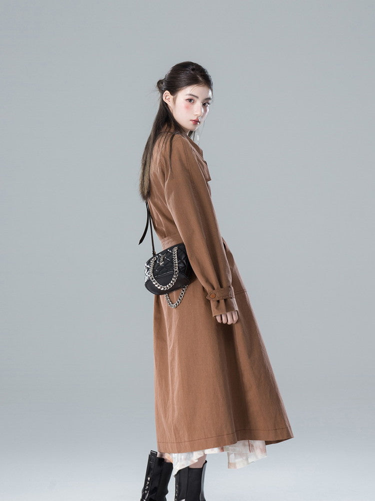 Classy Simple Oversize Long Trench-Coat