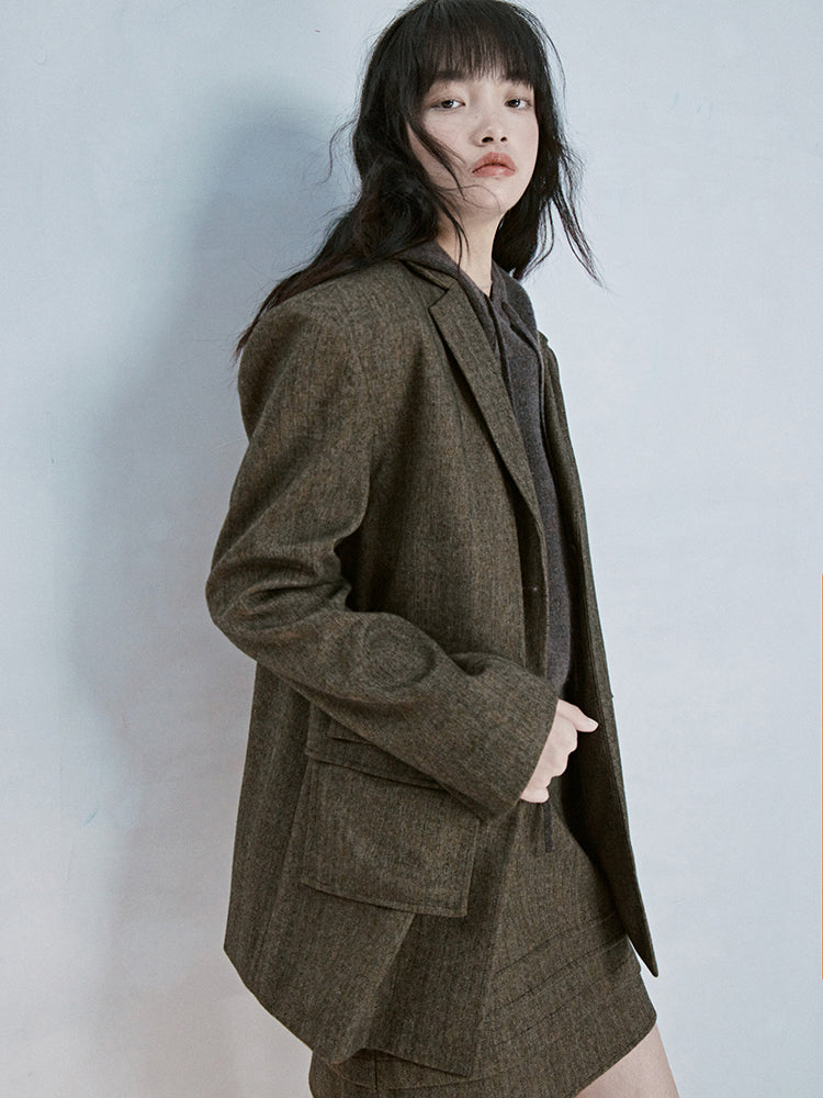Oversize Natural Simple Retro Jacket
