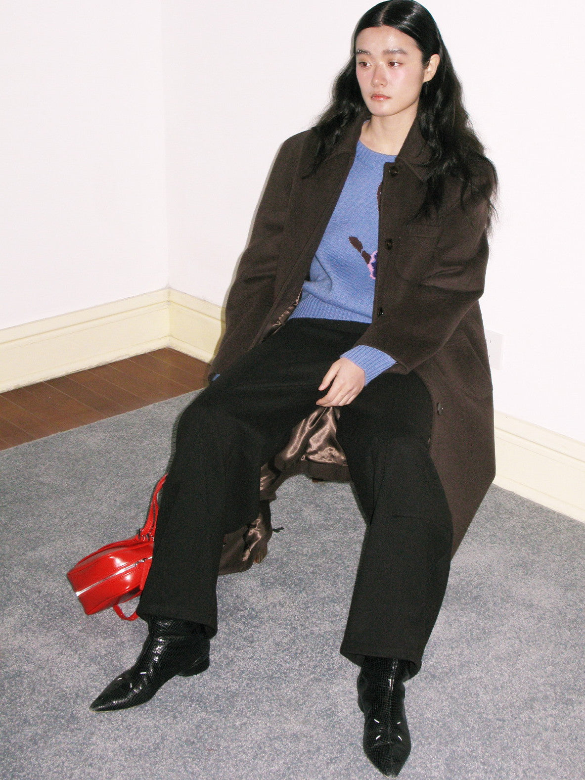 Wool Handsome Balloon Wide-Pants