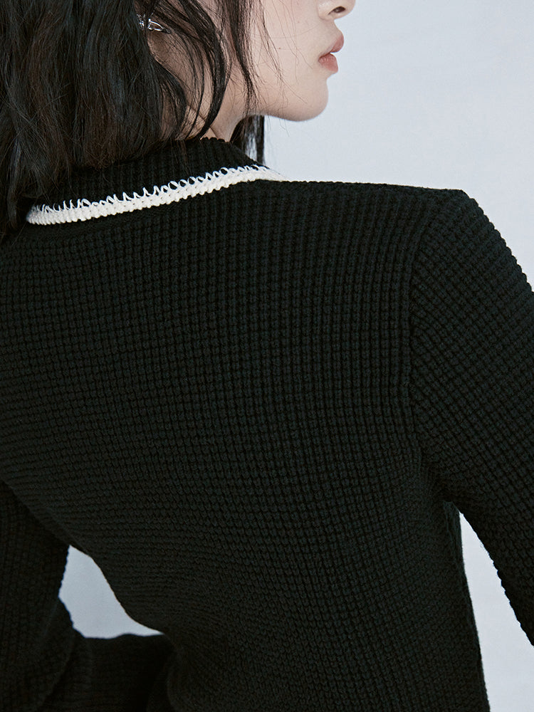 Strickanzug Retro Jacke & Minirocke