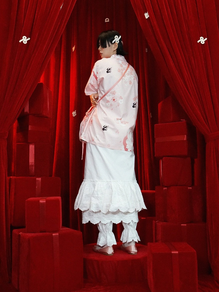 Tiered Lace Mermaid Long-Skirt