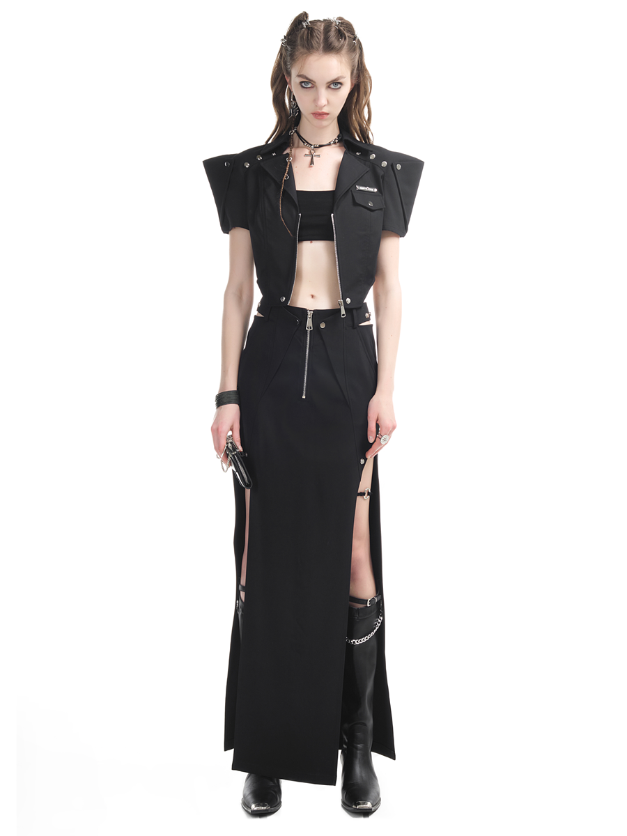 Kumpel mit Reißverschlusskühlung Nichi Tops & Long-Scirt