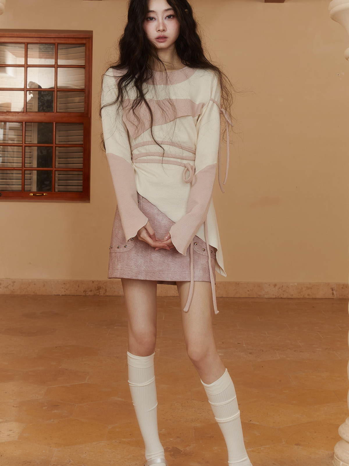 Asymmetry Unique Nichi Bi-Color Cutsew