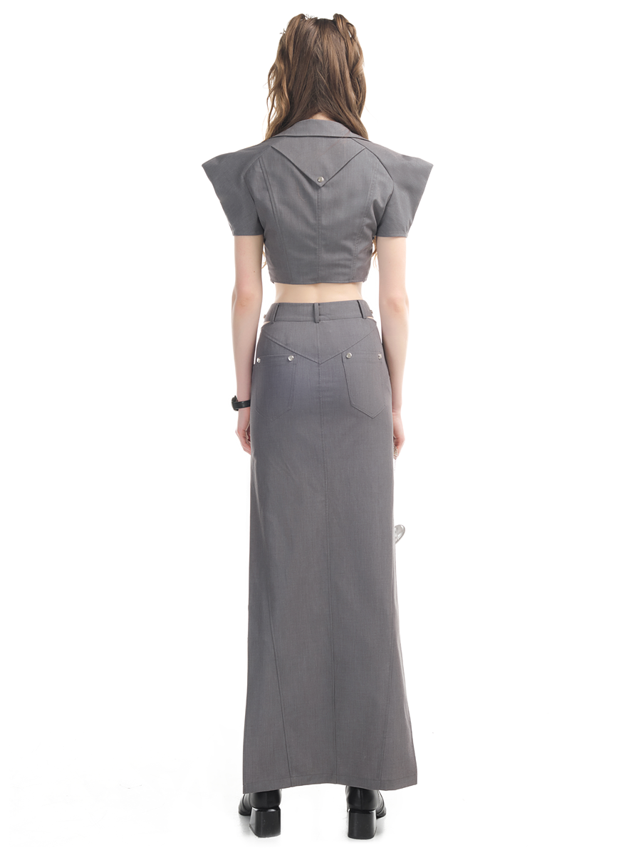 Kumpel mit Reißverschlusskühlung Nichi Tops & Long-Scirt