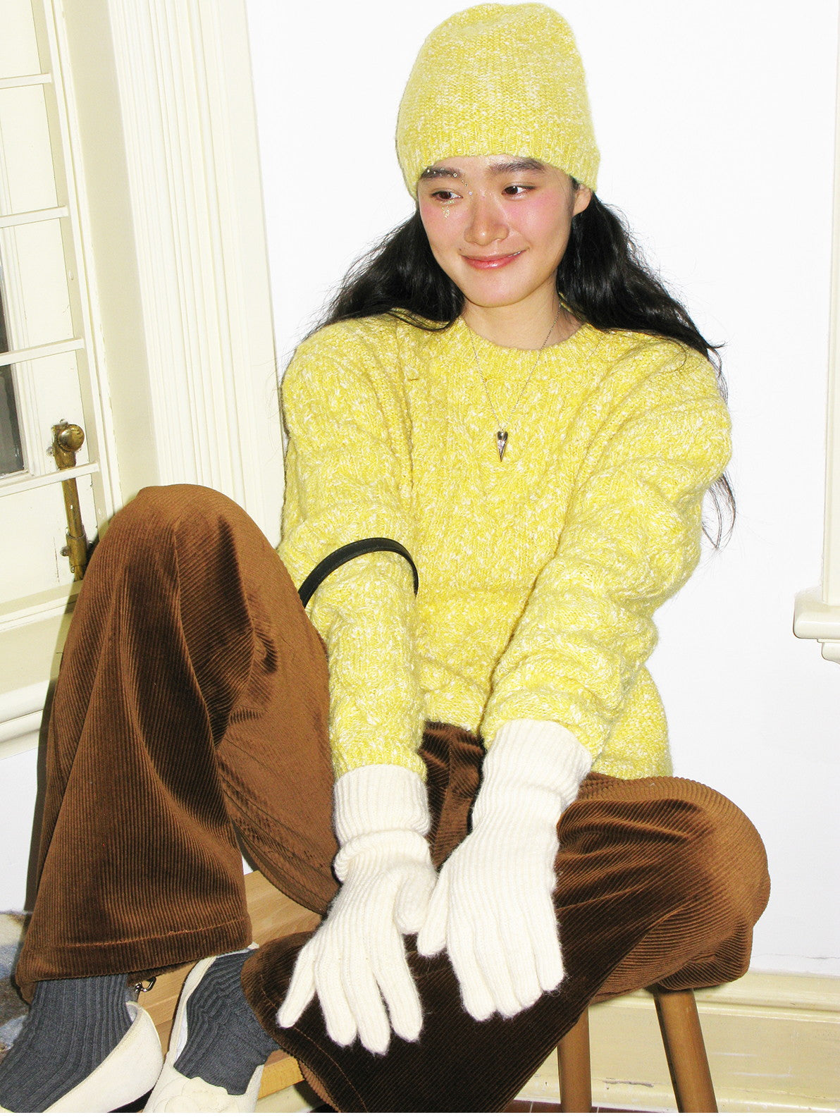 Cwer-Neck Vivid Vintage Simple Chic Cable-Knit