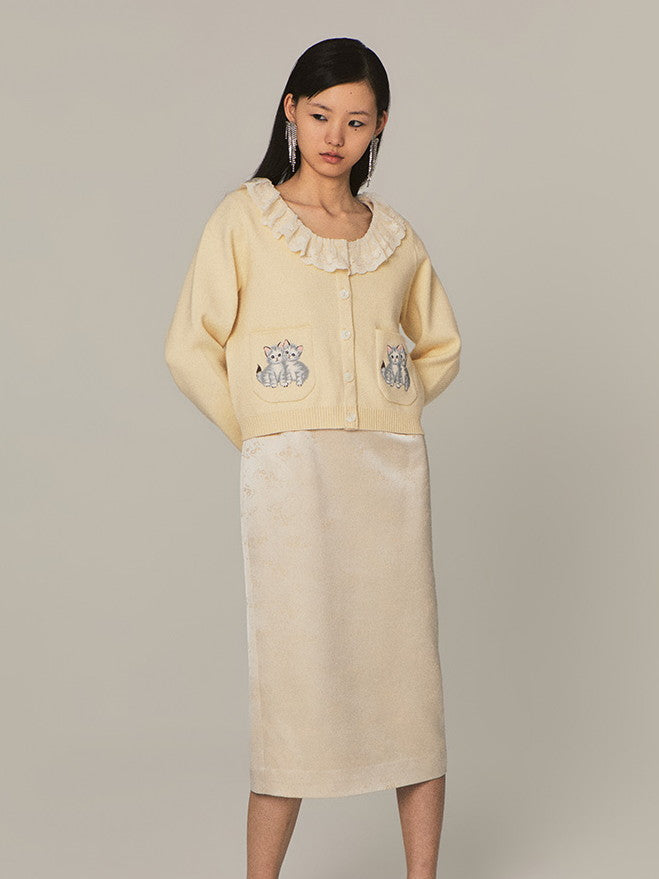 Cat Fancy Ciffon Unique Long One-Piece