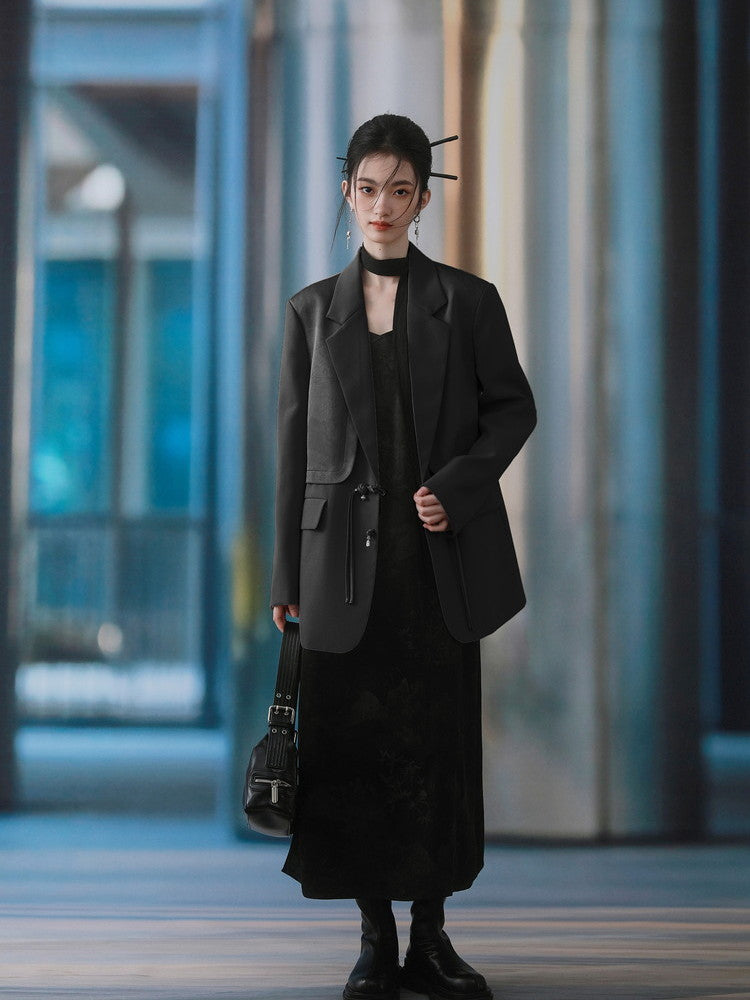 Jacket&Long-Skirt Chic Simple Oversize Set-Up