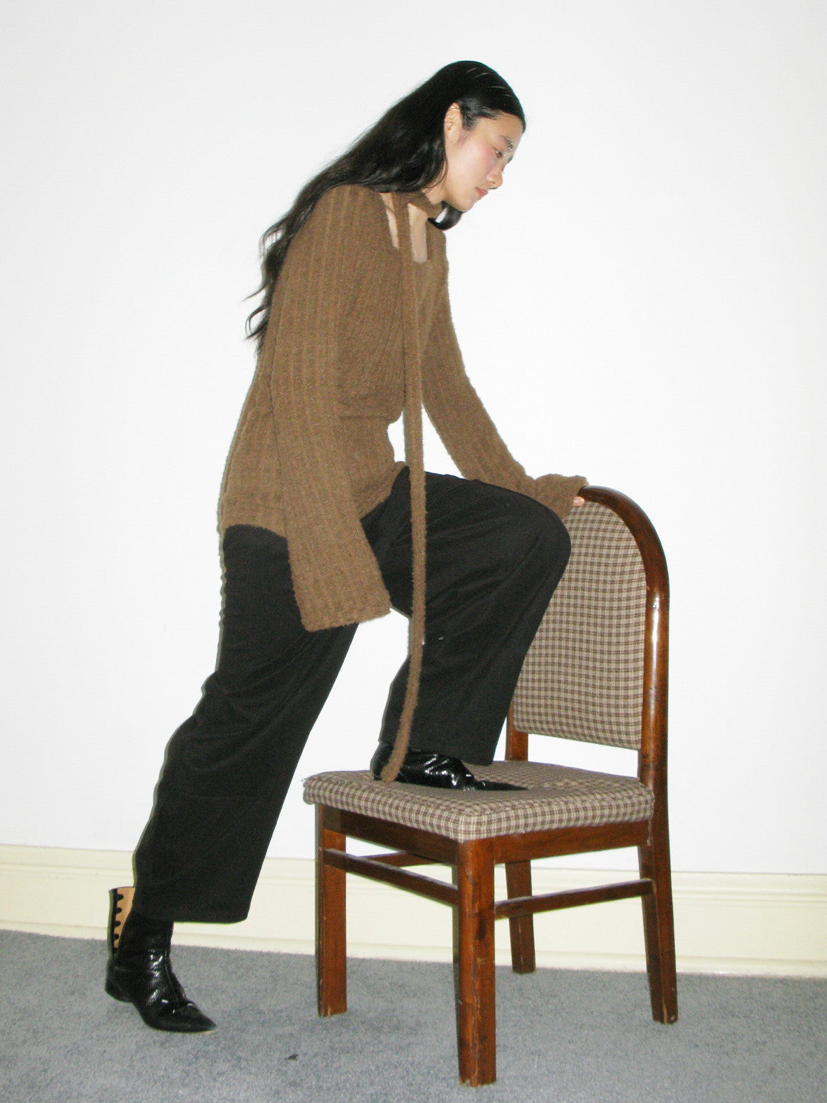 Wool Handsome Balloon Wide-Pants