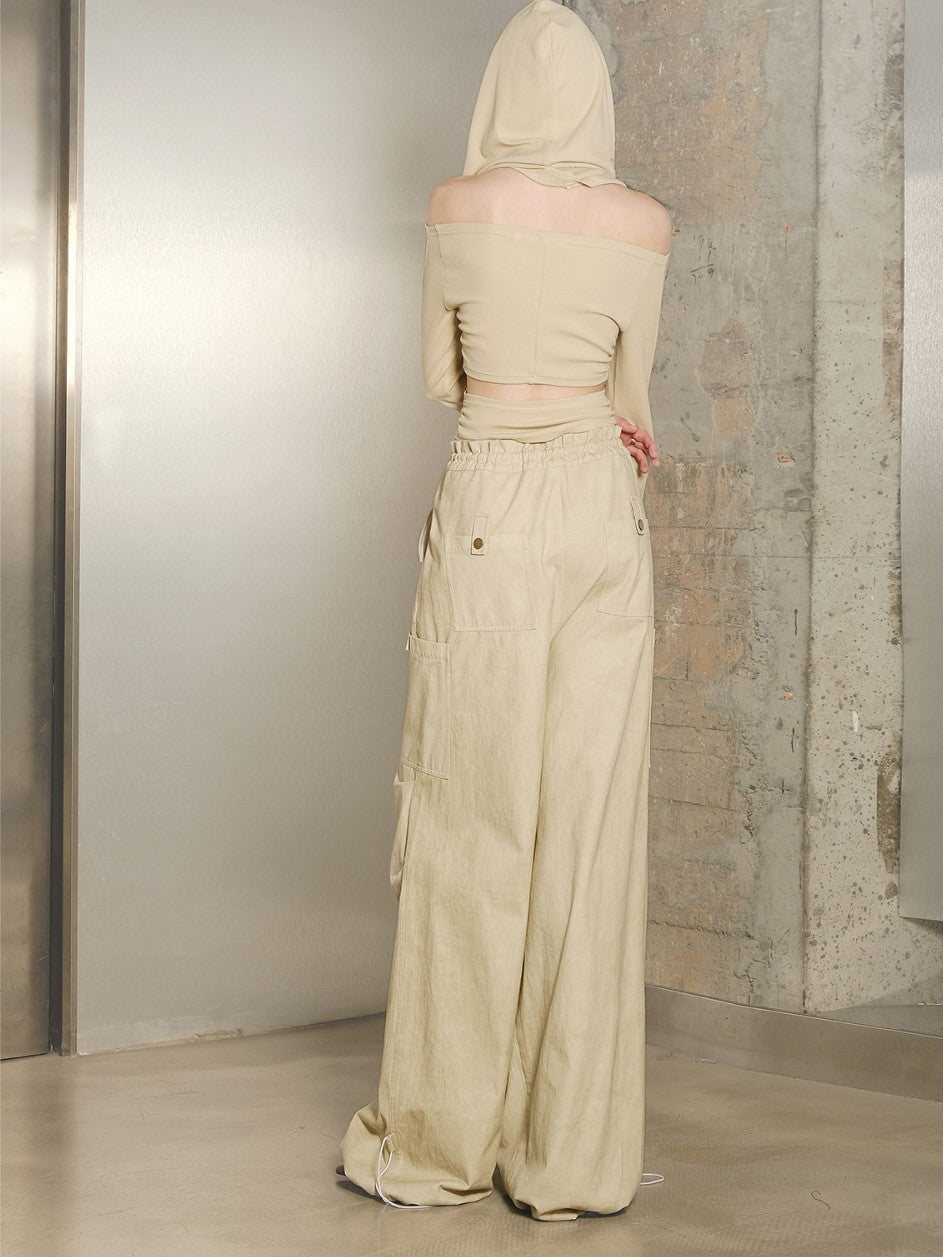 Off-Shouder-Seitenschnitte Nichi Enge Reißverschlüsse