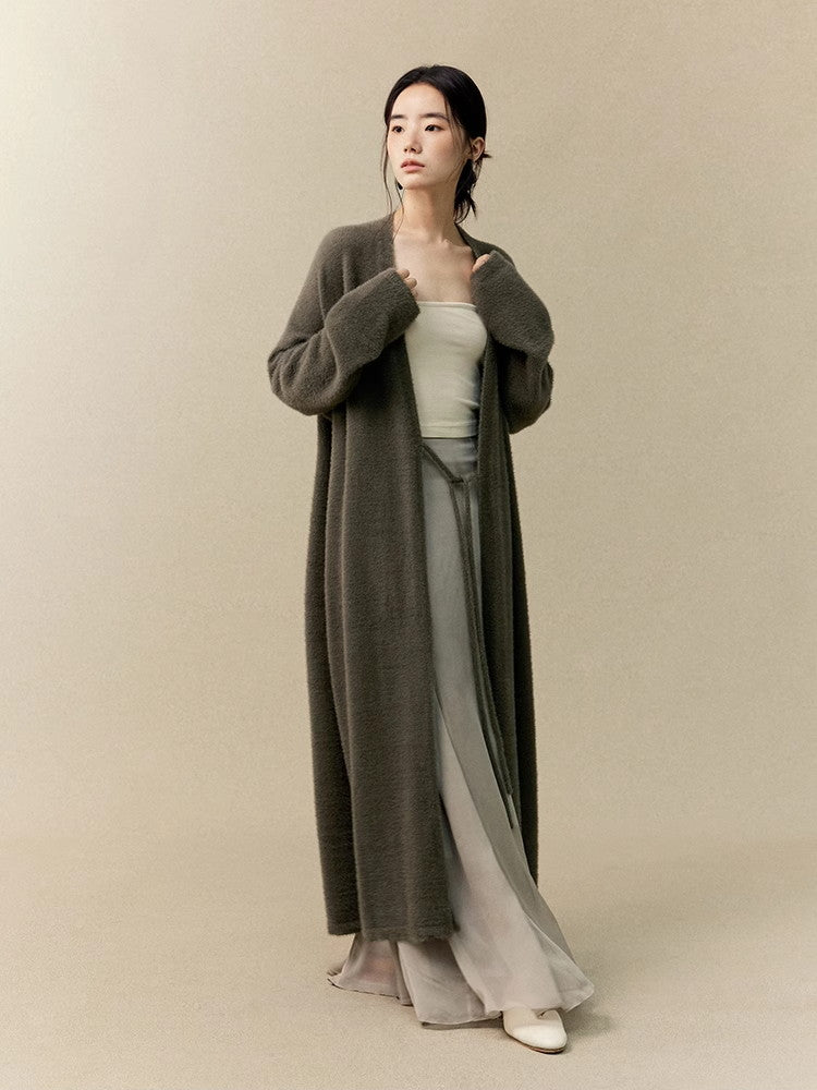 Knit Simple Loose Classy Long-Cardigan