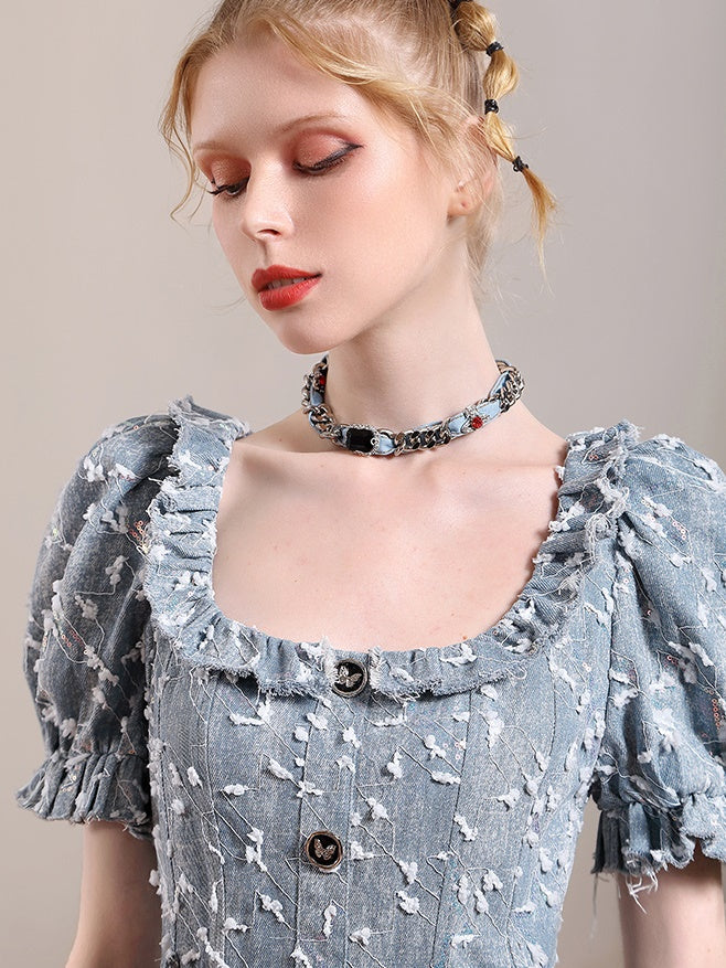 프릴 캔디 슬레이브 플레어 니치 원피스