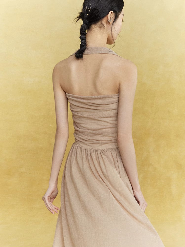 Knit Mesh Thin Sheer Damage Tops