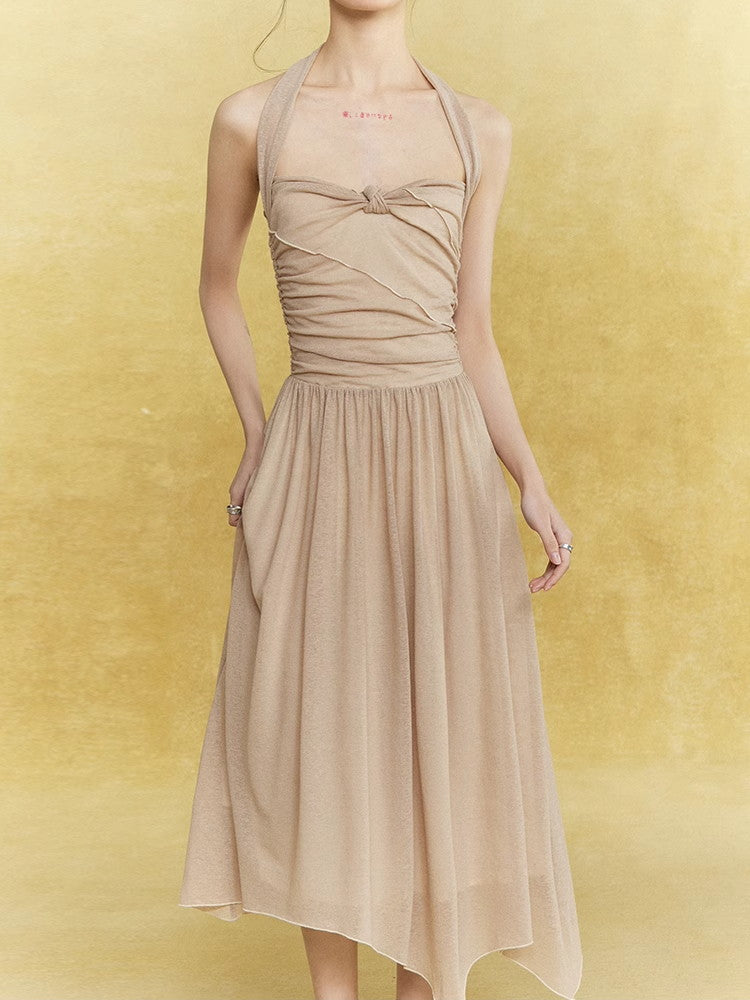 Knit Mesh Thin Sheer Damage Tops