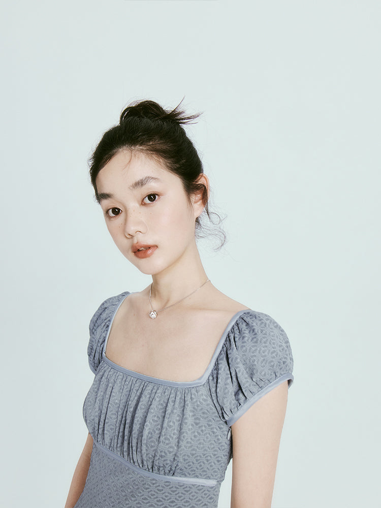 Retro dichtes Flare-ein-Stück