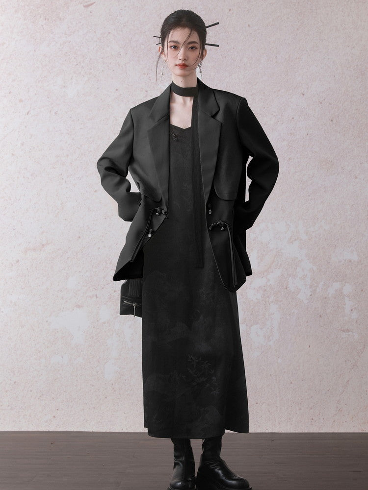 Jacket&Long-Skirt Chic Simple Oversize Set-Up