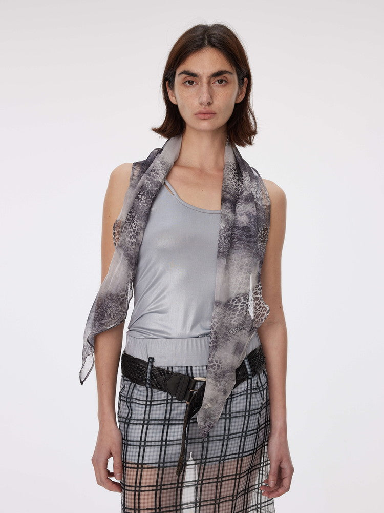 Scarf Python Nichi U-Neck Camisole Tops