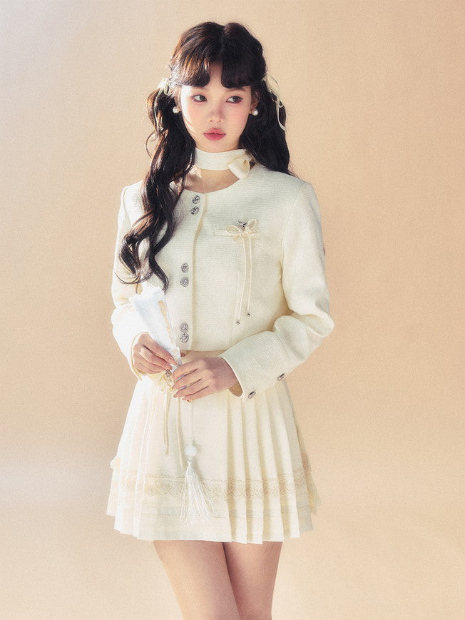 2 타입 레이스 귀여운 짧은 & 긴 중국 세련된 치마