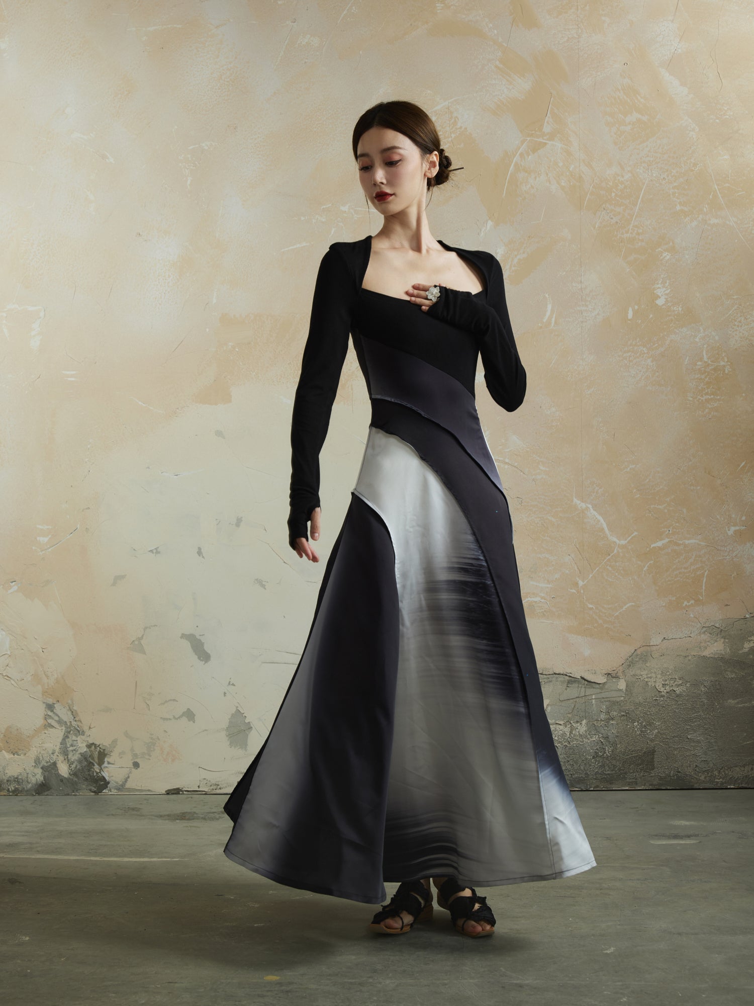 Gradation Blume Elegante Flare Nichi High-End ein Stück